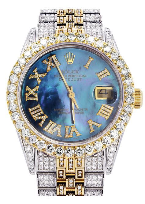 iced out rolex ring|iced out rolex for cheap.